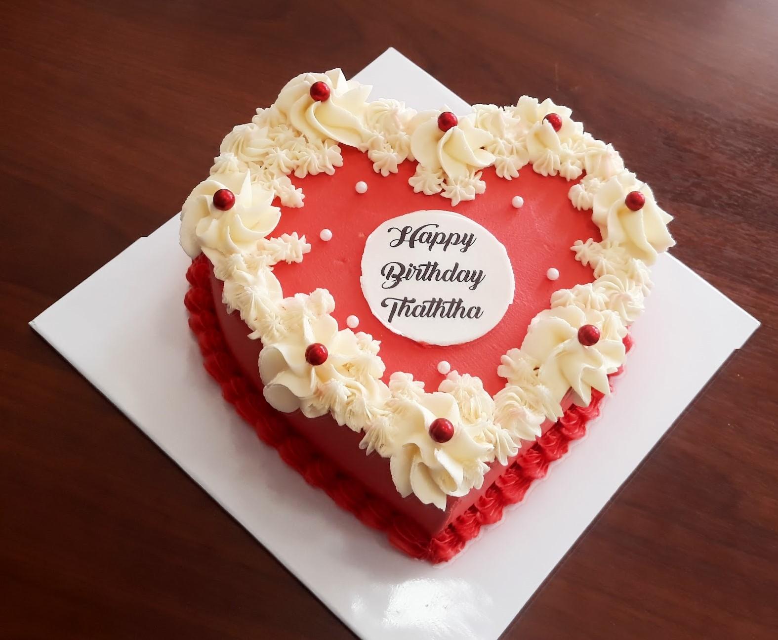 Buttercream Mini Heart shaped Ribbon Cake