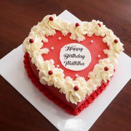 Buttercream Mini Heart shaped Ribbon Cake