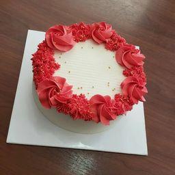 Buttercream Mini Round Ribbon Cake 