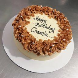 Buttercream Mini Round Ribbon Cake