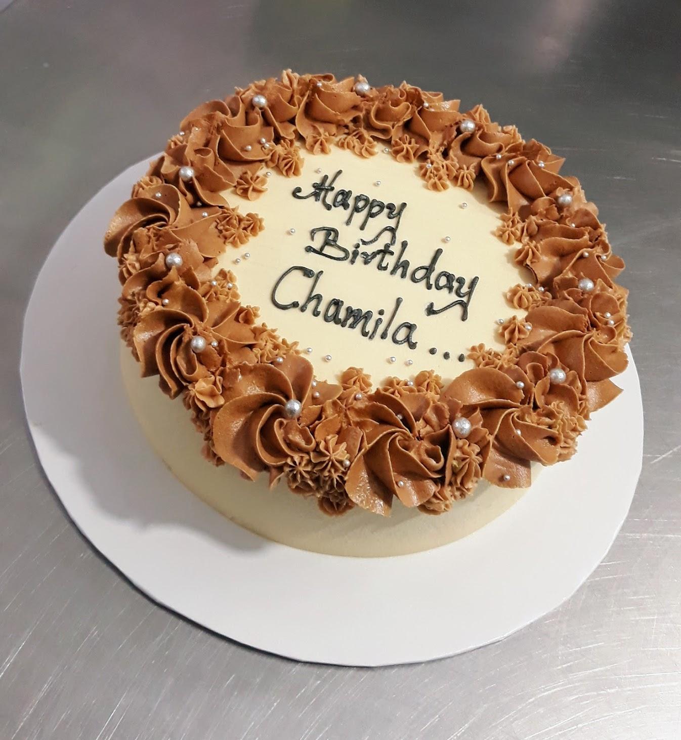 Buttercream Mini Round Ribbon Cake