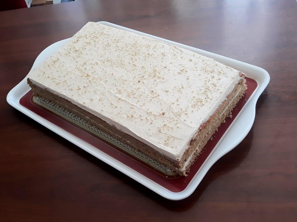 Heavenly Coffee Cashew Drizzle Cake