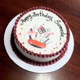 Printed Buttercream Mini Round Ribbon Cake